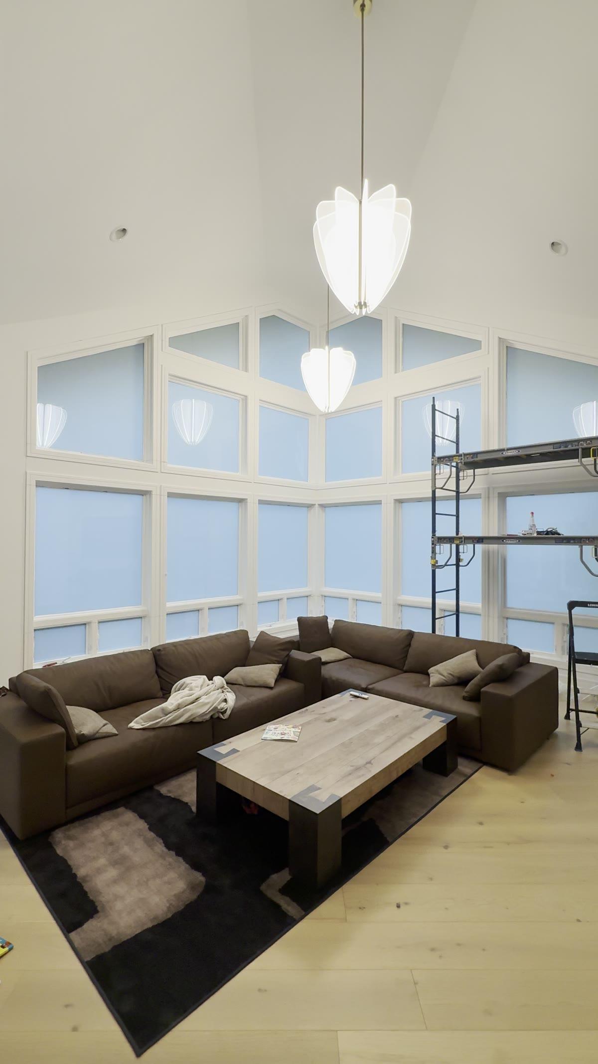 Smart Film switched off: frosted, private glass